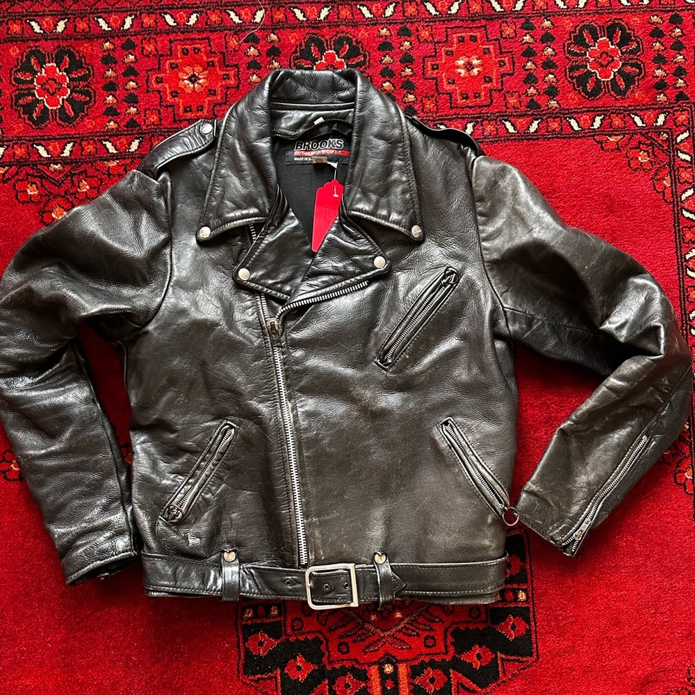vintage brooks leather jacket